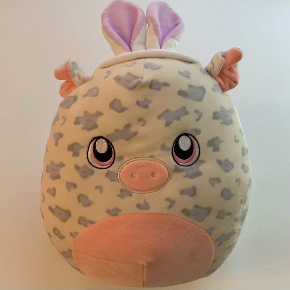 Squishmallow Rosie The Spotted Pig with Bunny Ears